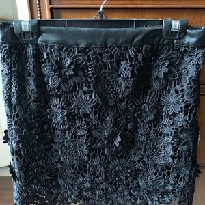 NWT Forever 21 Black Lace Skirt